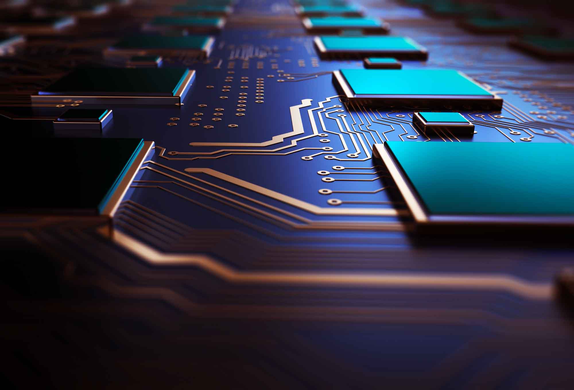 a macro image of a computer chip