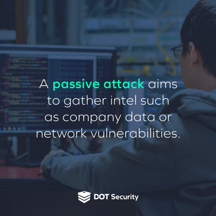 A cybersecurity analyst looks for passive threats. | Passive Threats: What You Need to Know | DOT Security