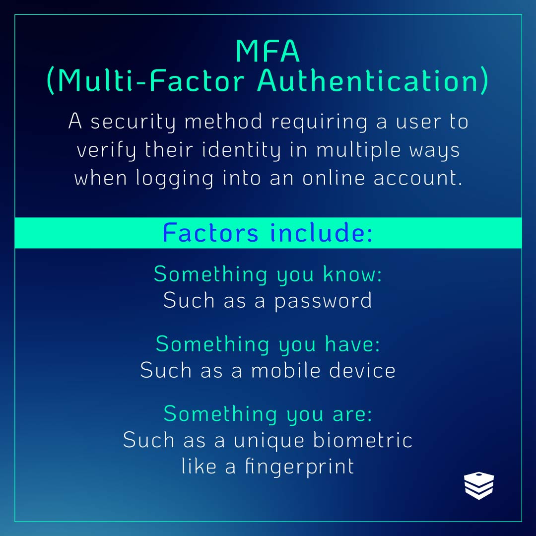 MFA definition | What Is Multi-Factor Authentication and What Are Some Examples? | DOT Security