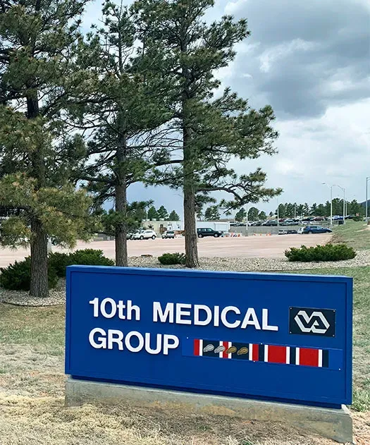 Sign for 10th Medical Group