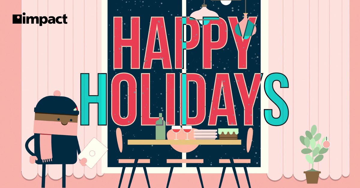 happy holidays graphic design