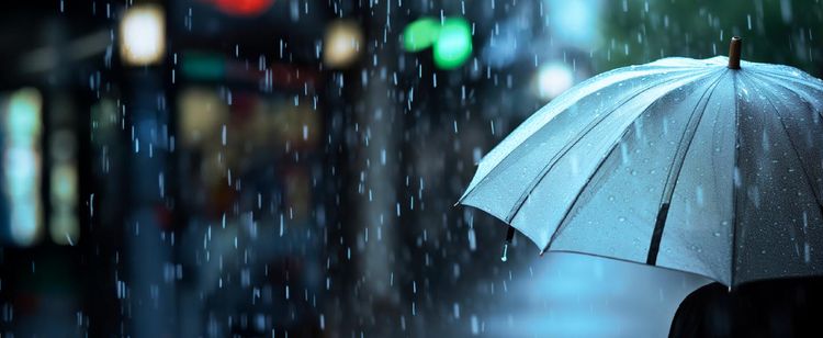 cybersecurity insurance requirements | umbrella in rain in the city