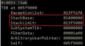 Screenshot of the Threat Environment Block