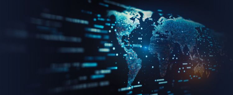 Digitized global map