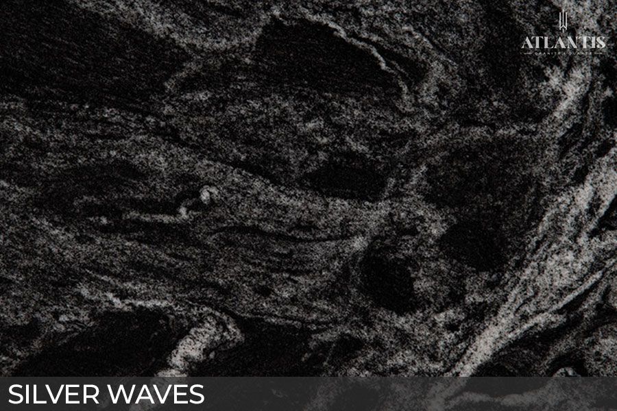 MSI Granite Stone Slab silver waves