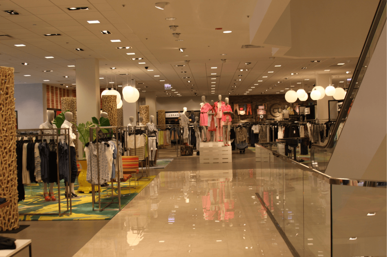 Neiman Marcus Chicago custom build out for women's apparel.