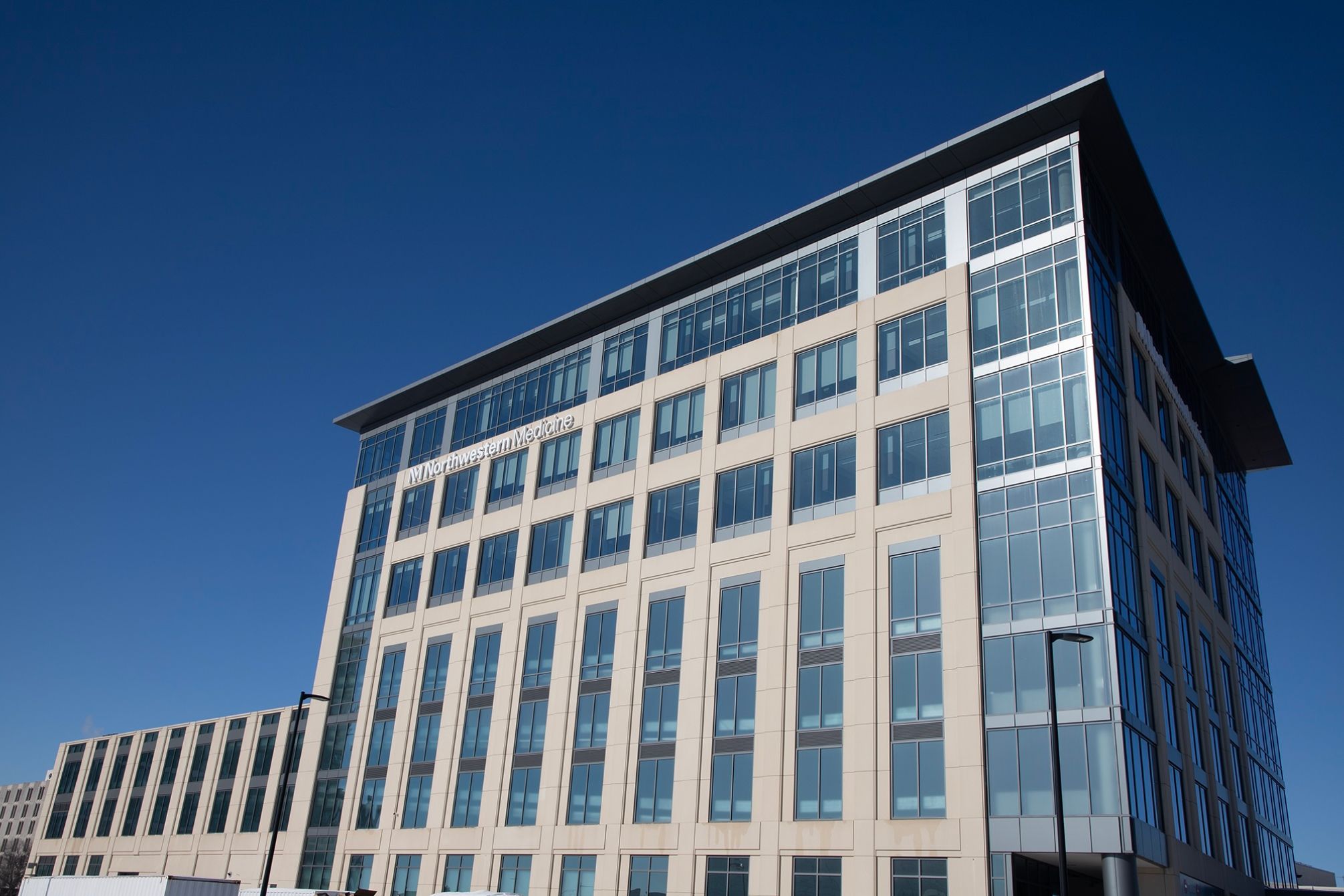 Outside view of the Northwestern Medicine building.