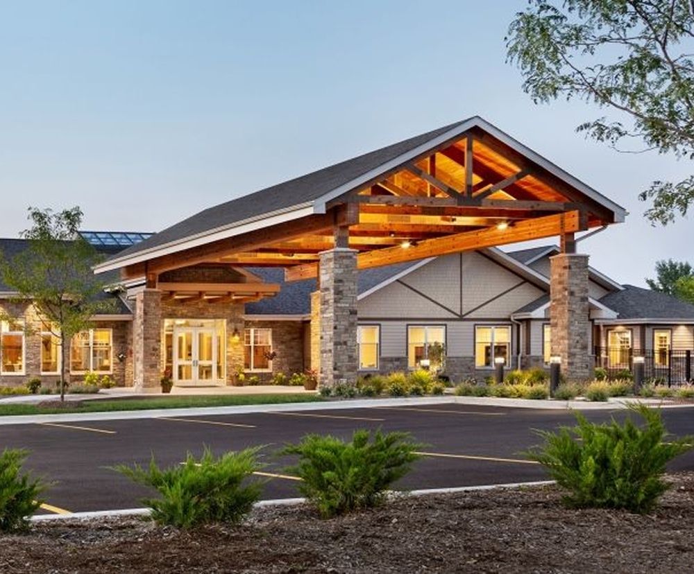 Another view of the outdoor facade of Silverado Assisted Living.