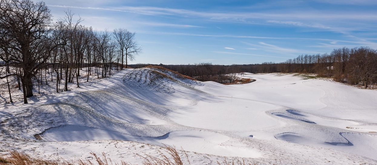 Golf course at Geneva National Community in the winter