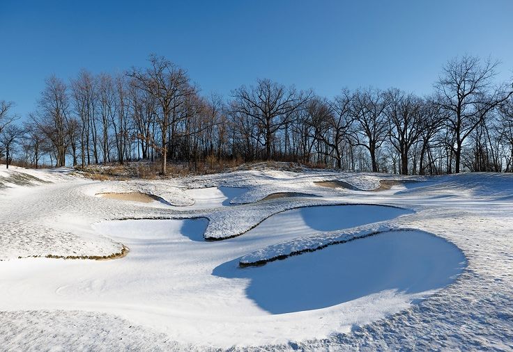 Golf course at Geneva National Community in the winter
