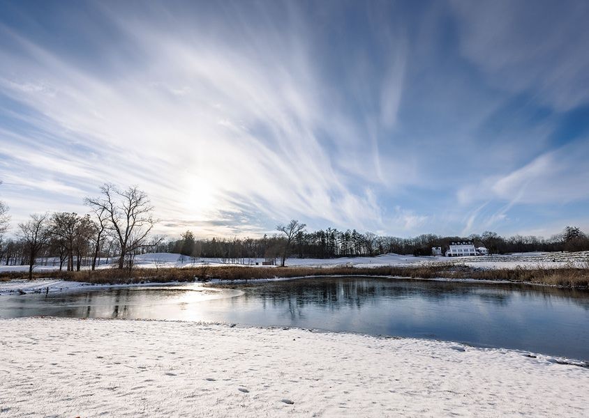Lake at Geneva National Community during the winter