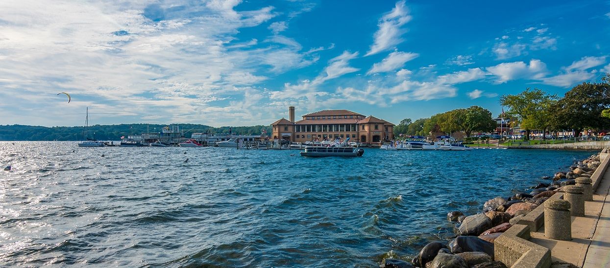 The Lake Geneva Riviera sits beyond Lake Geneva