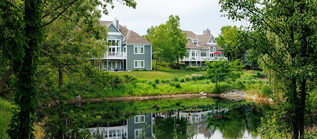 Houses near a creak in Geneva National Community