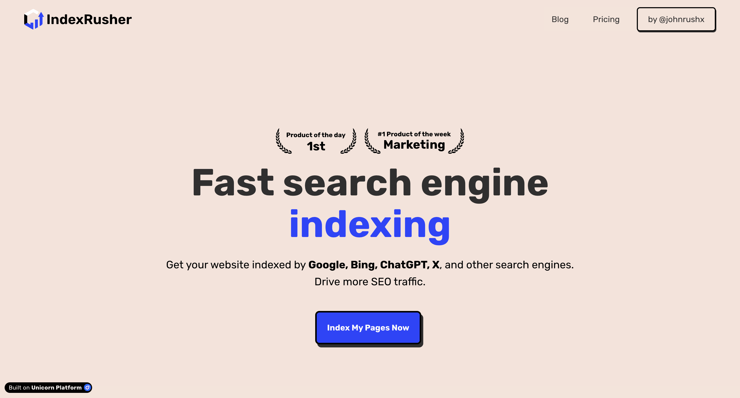 IndexRusher screenshot