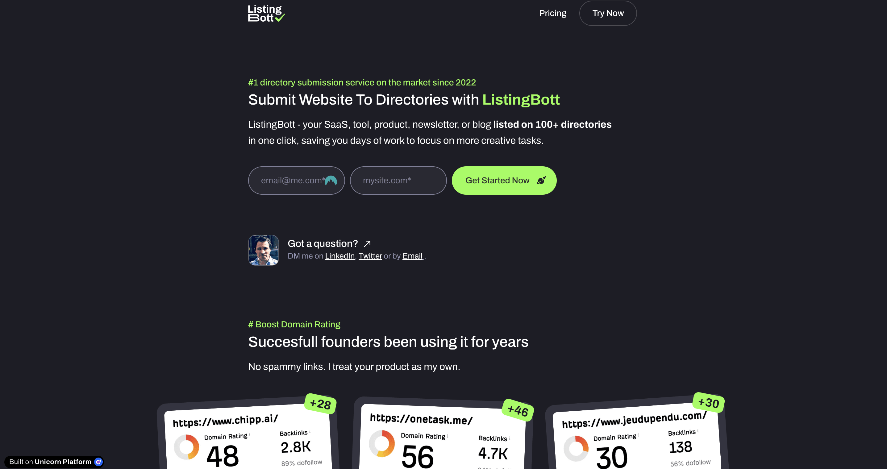 ListingBott screenshot