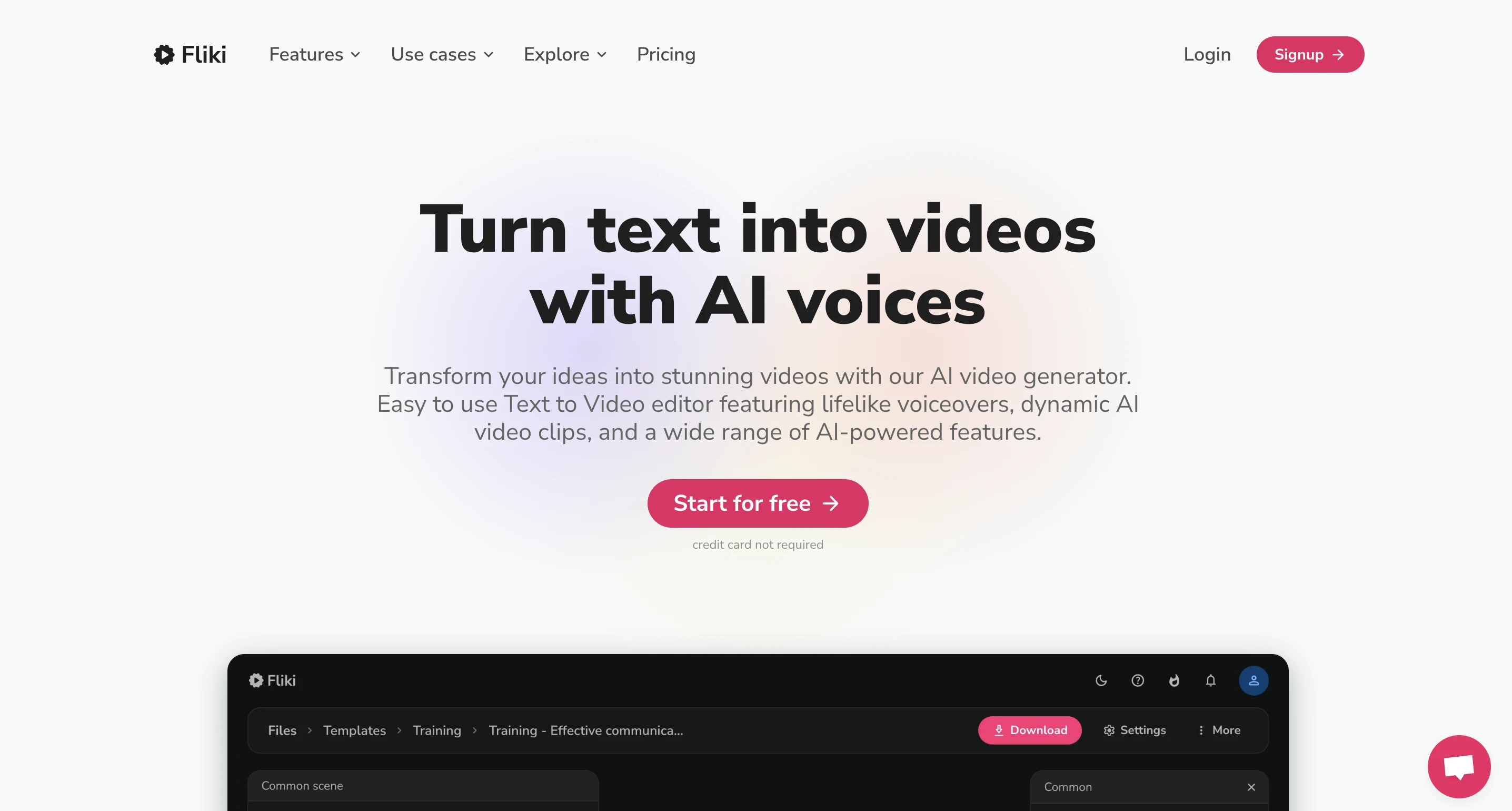 Fliki screenshot