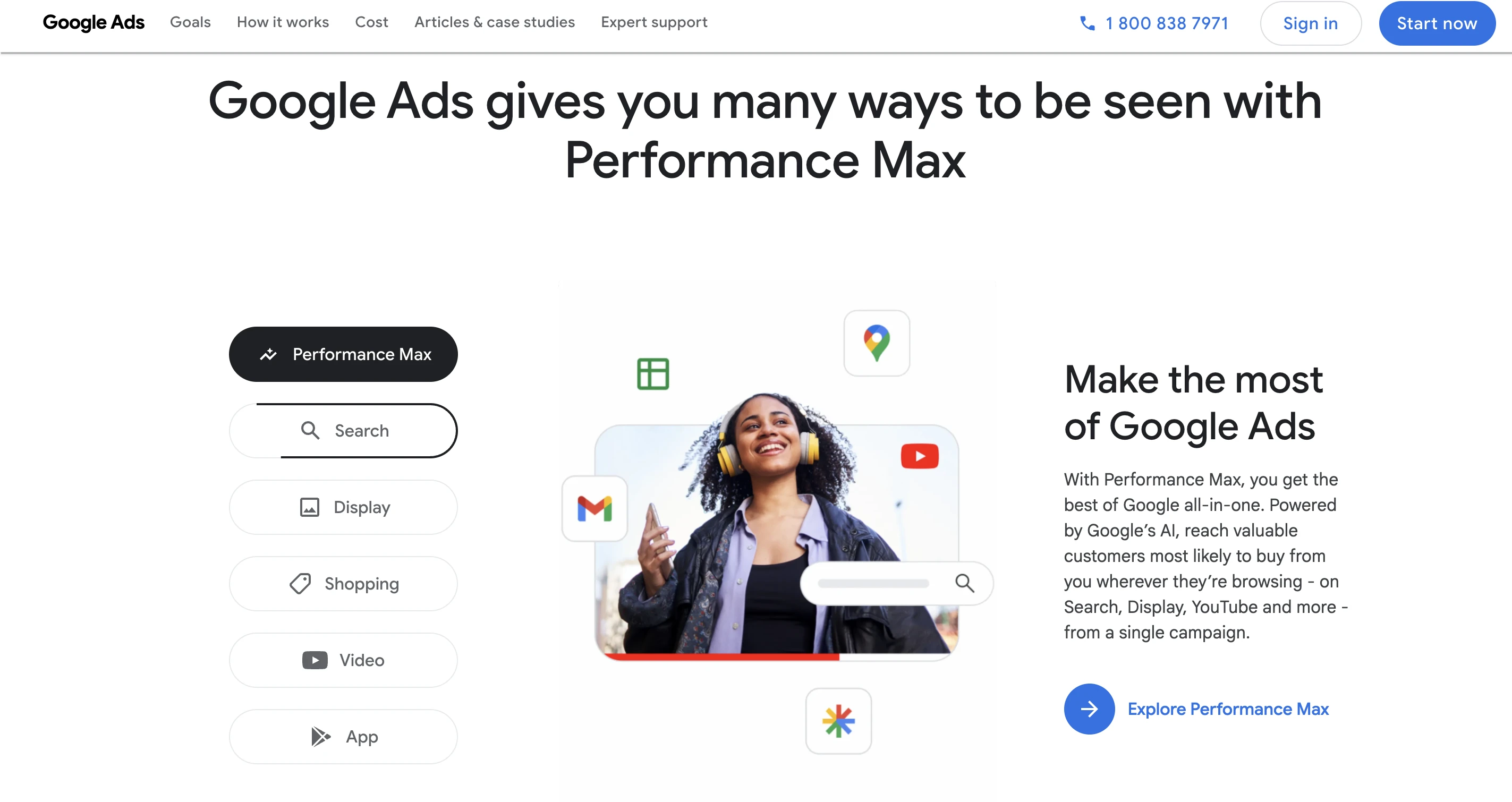 Google Ads (Performance Max) screenshot