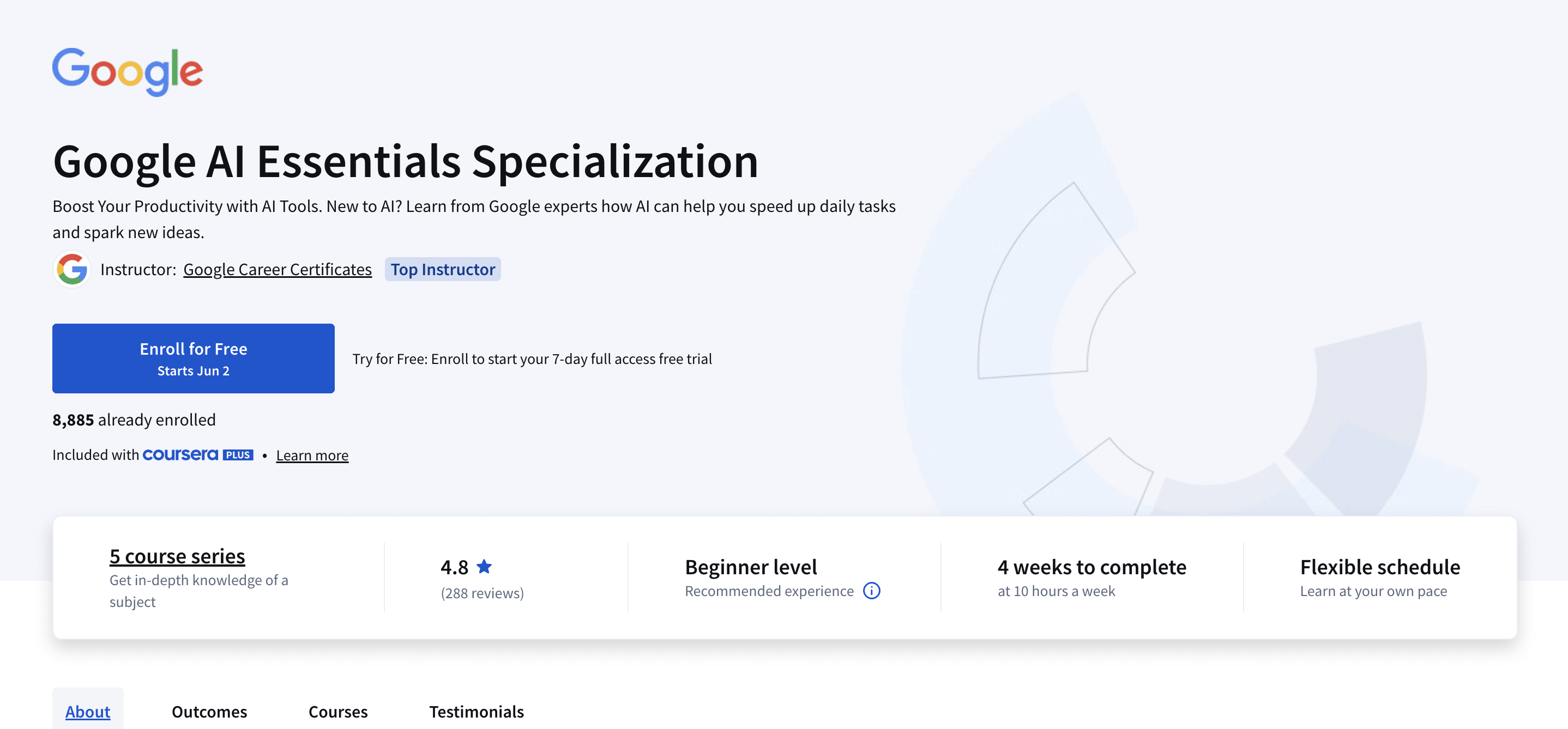 Google AI Essentials screenshot