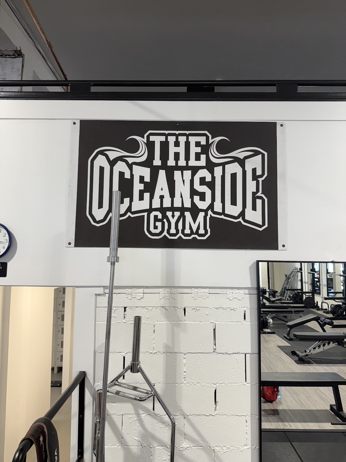 The Oceanside Gym interior with weights