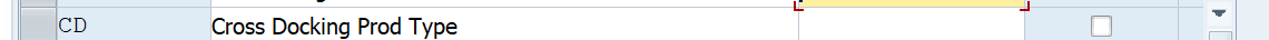 SAP EWM Cross Docking Product Group Types