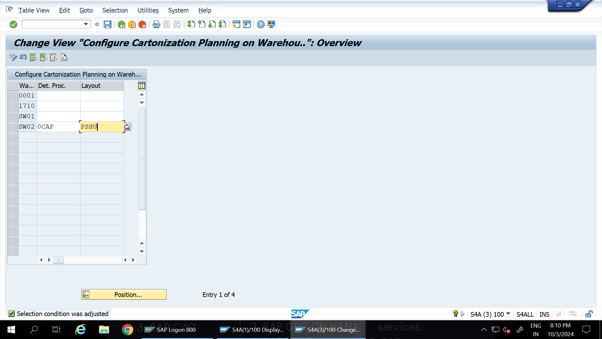 SAP EWM Cartonization