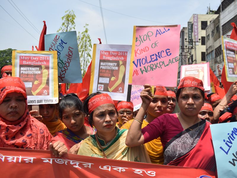 Bangladesh Women Rally For Their Rights in India. Photo credit: Musfiq Tajwar, Solidarity Center