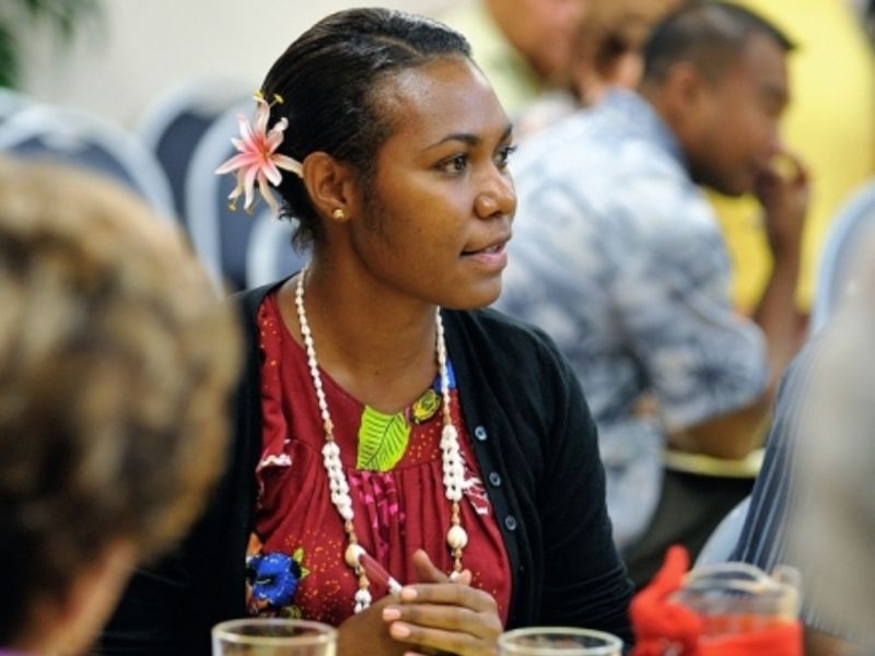 From top: Future Leaders of the Pacific Conference, 2013 (US Embassy New Zealand); Stella current issue; Amanda Donigi, Editor of Stella.