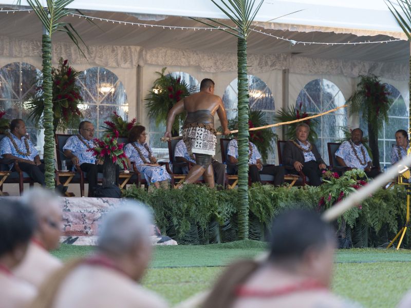 People attend the 2017 Pacific Islands Forum Opening Ceremony. US Embassy Flickr.
