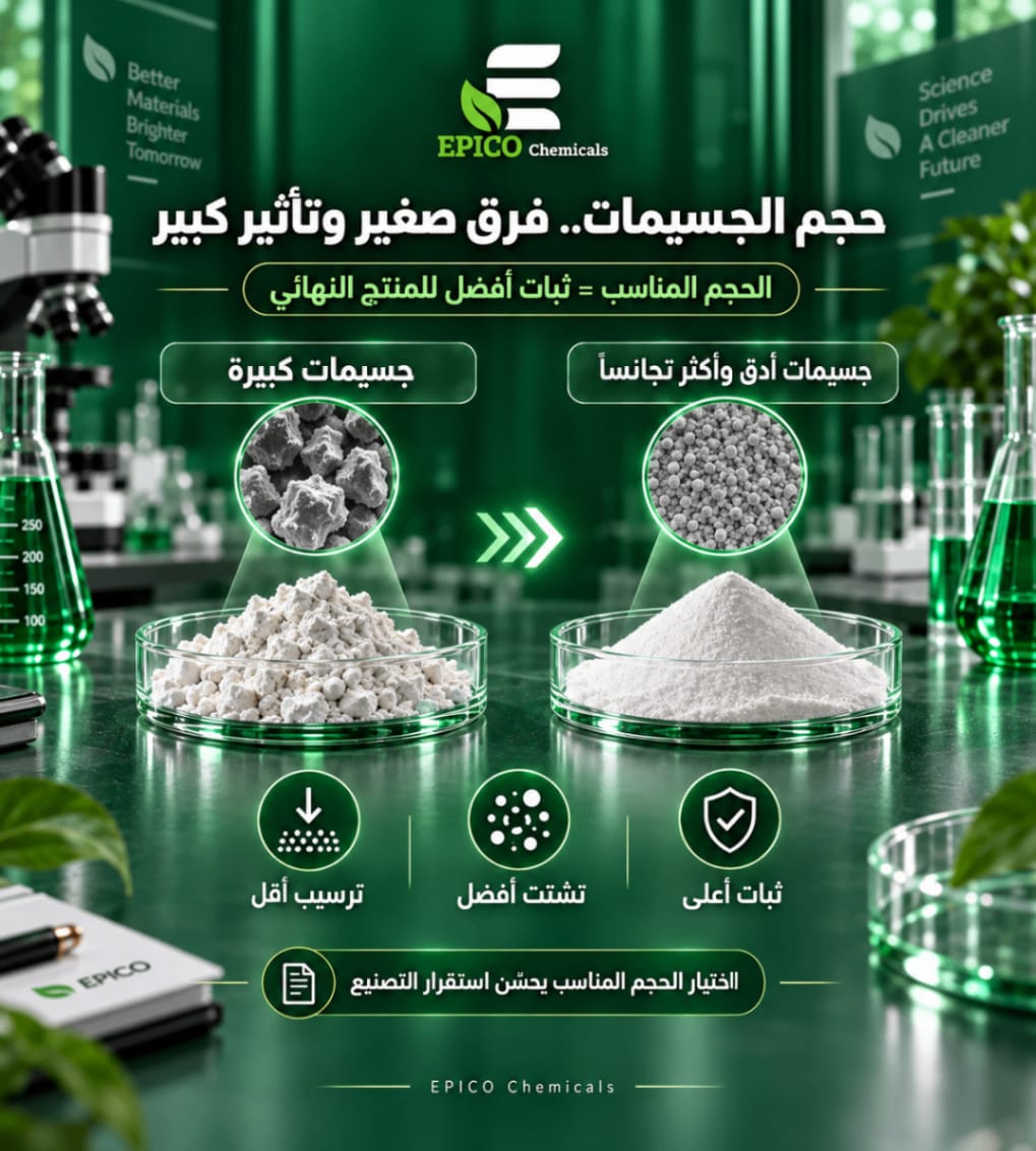 تأثير حجم الحبيبات على منتجات WP وSC وWDG
