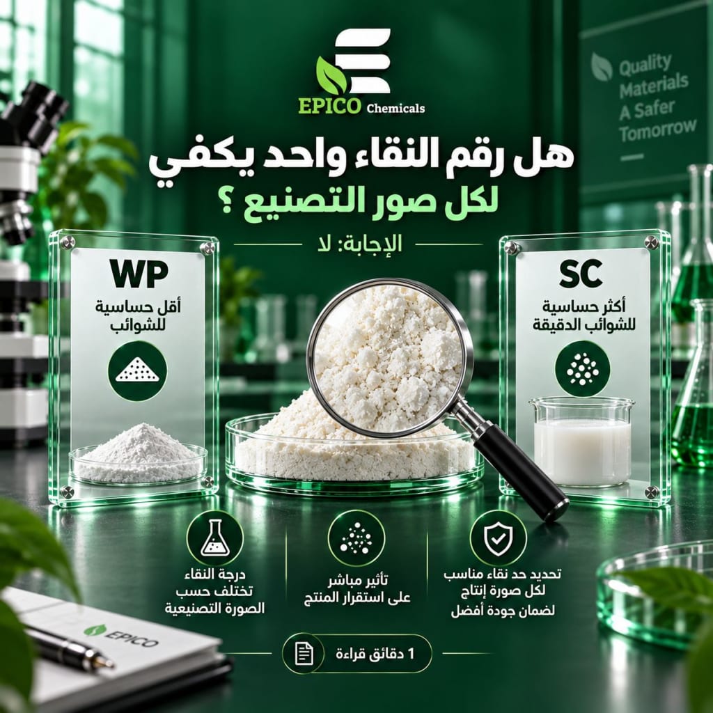 هل درجة النقاء المرجعية كافية دائمًا للحكم على صلاحية المادة للتصنيع؟