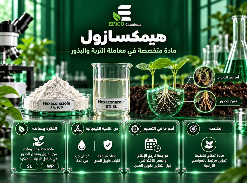 البصمة الكيميائية: هيمكسازول ونطاق استخدامه كمطهر تربة وبذور