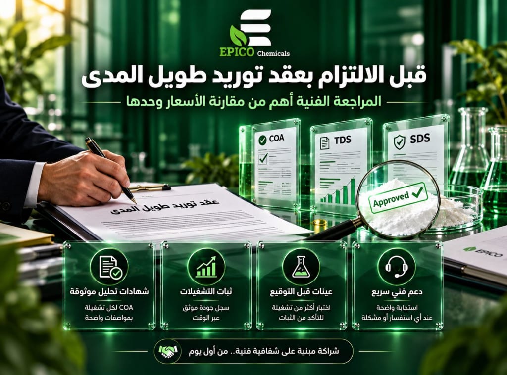 ما هي الأسئلة الفنية التي يجب طرحها على المورد قبل توقيع عقد توريد طويل الأجل؟