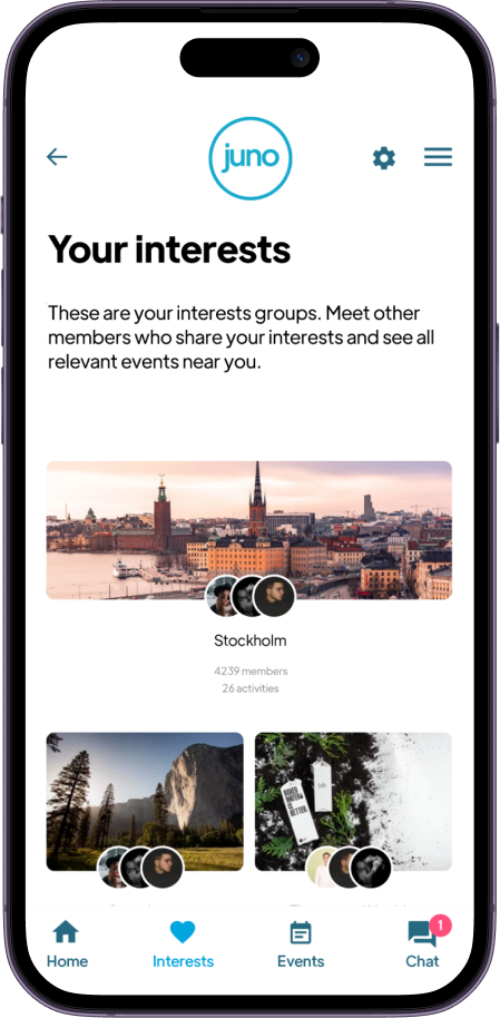 Mobile app Juno