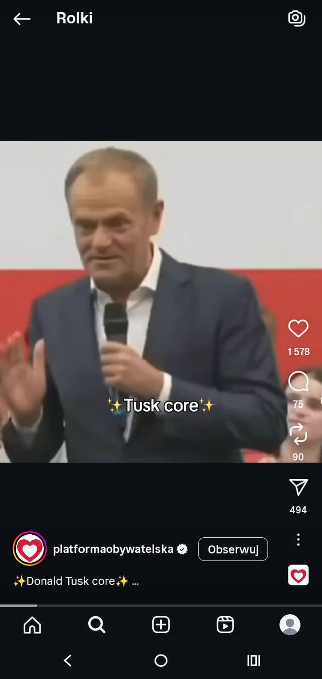 Platforma Obywatelska najwyraźniej próbuje dotrzeć do młodych wyborców za pomocą obecnych trendów.