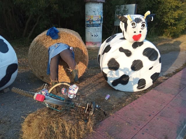 Przejeżdżałem przez jakieś miasteczko podczas dożynek i wpadłem na to cudo.