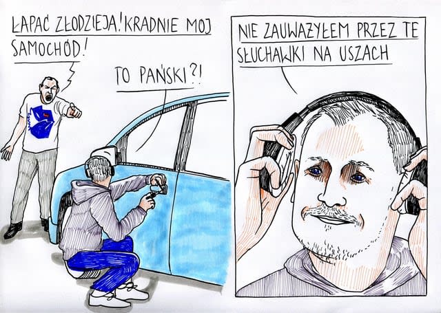 Słuchawki zwalniają z odpowiedzialności