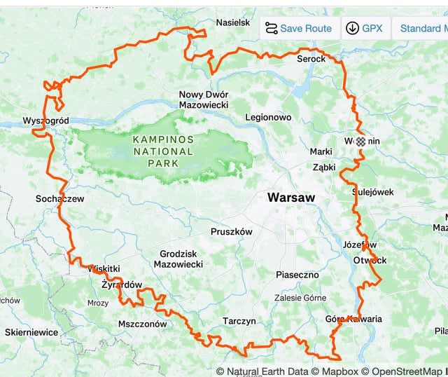 Białoruscy biegacze stworzyli trasę w kształcie Polski z okazji Święta Niepodległości