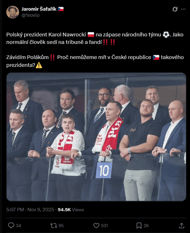 Czesi zazdroszczą Polakom prezydenta, Polacy zazdroszczą Czechom prezydenta