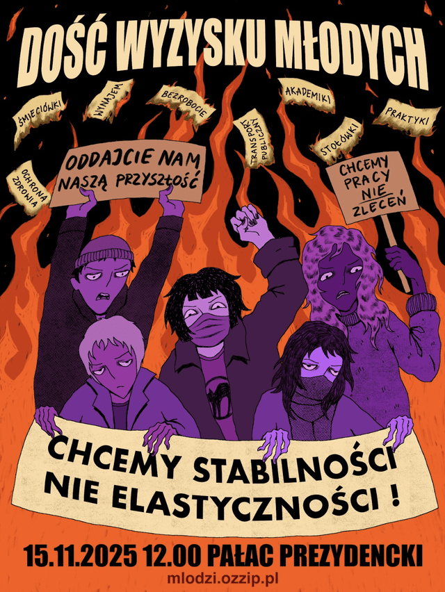 Dość wyzysku młodych! – sobotni protest w Warszawie