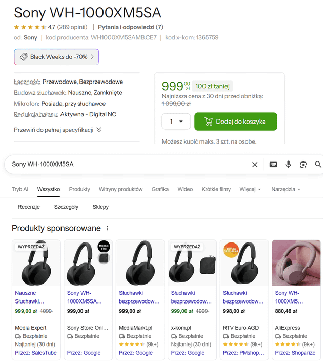 Promocje na x-komie to są po prostu normalne ceny rynkowe