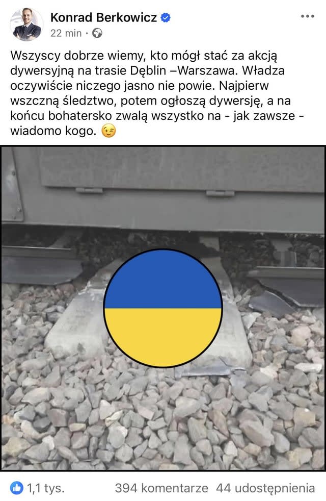 Poseł konfederacji sprawniejszy niż służby, „odkrył” tożsamość dywersantów.