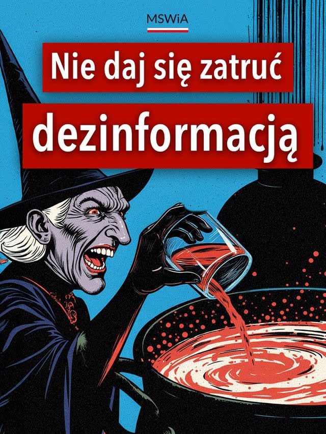 Plakat ministerstwa spraw wewnętrznych i administracji. Robi wrażenie