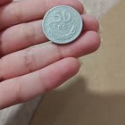 A 50 groszy coin from 1949, no visible mint mark. Is it worth anything?