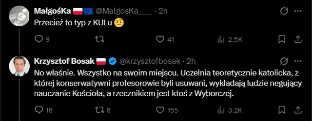 Krzysztof Bosak na tropie powiązań studenta KULu zatrzymanego przez ABW