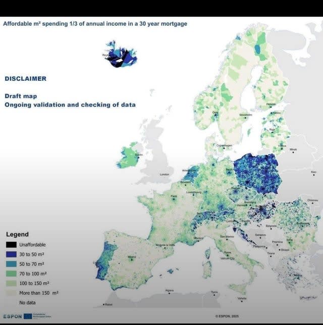 Ceny mieszkań - coroczny raport ESPON z 2025.