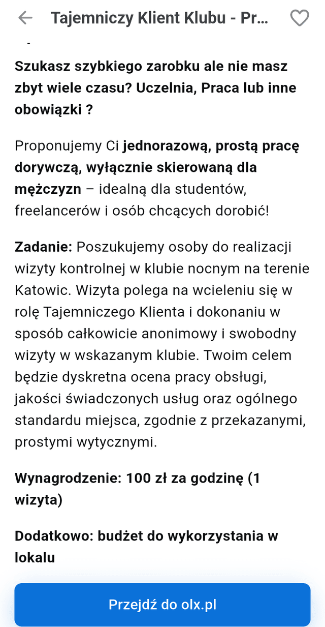 Ciekawa oferta pracy