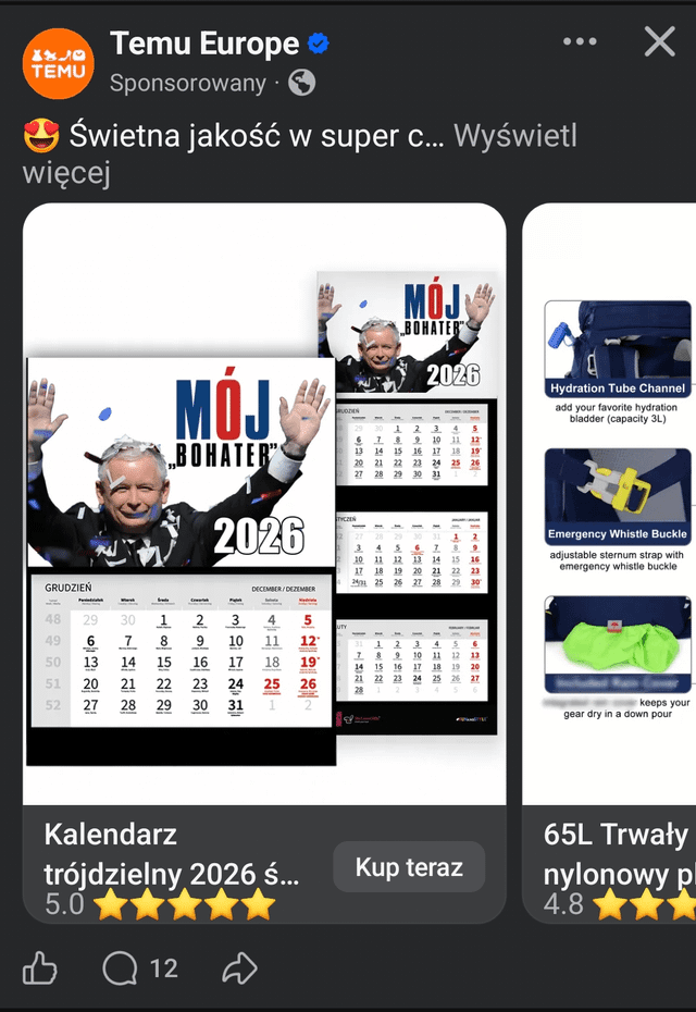 Co te Temu odstawia to ja nie wiem 😆