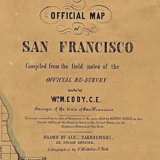 A Polish officer drew one of the first maps of San Francisco in 1849 — while the city was still exploding