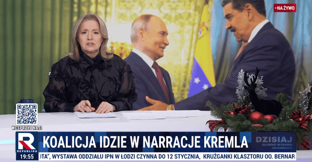 TV Republika na kolanach przed Trumpem. Tusk strącony do piekła, bo się nie modli (Oko.press opisuje ekstatyczną i serwilistyczną reakcję prawicowego medium oraz polityków PiS na atak USA na Wenezuelę)
