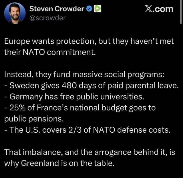 Imagine being so envious of European social security